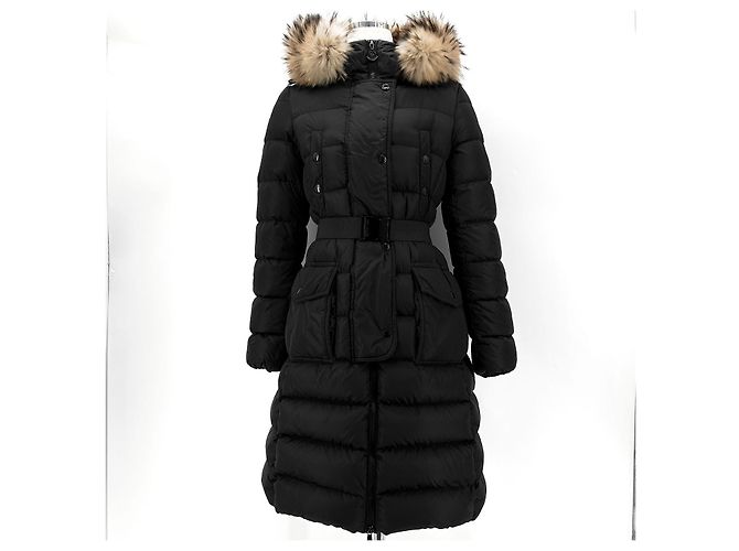 Moncler Chloe Damen Lang Daunenjacke Schwarz - Ansicht 2