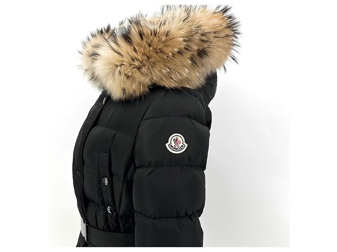 Moncler Chloe Damen Lang Daunenjacke Schwarz - Ansicht 7