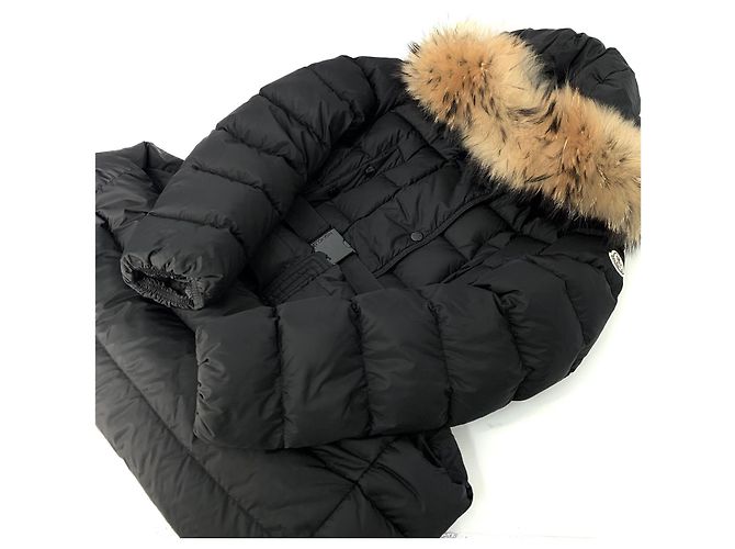 Moncler Chloe Damen Lang Daunenjacke Schwarz - Ansicht 9
