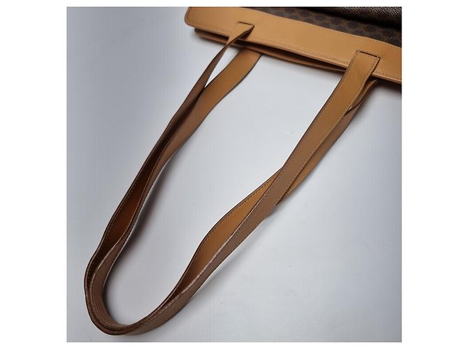 Céline Borsa shopper Triomphe Macadam con taschino Borsa a tracolla Marrone - vista 12