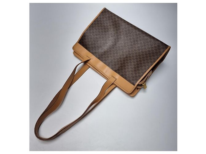 Céline Borsa shopper Triomphe Macadam con taschino Borsa a tracolla Marrone - vista 13