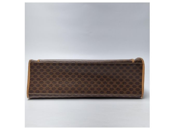 Céline Borsa shopper Triomphe Macadam con taschino Borsa a tracolla Marrone - vista 15
