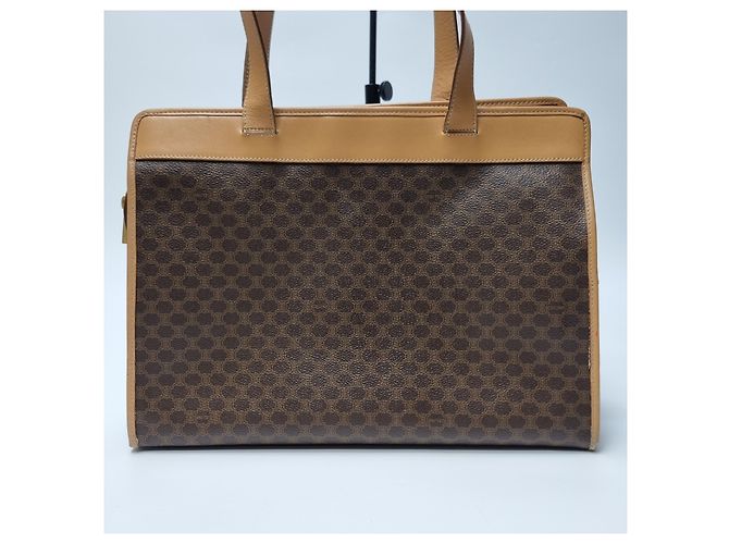 Céline Borsa shopper Triomphe Macadam con taschino Borsa a tracolla Marrone - vista 8