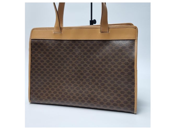 Céline Borsa shopper Triomphe Macadam con taschino Borsa a tracolla Marrone - vista 9