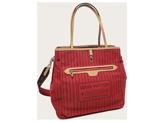 Louis Vuitton Neverfull MM Reversibile Monogramma Rivoltabile Rosso - vista 3