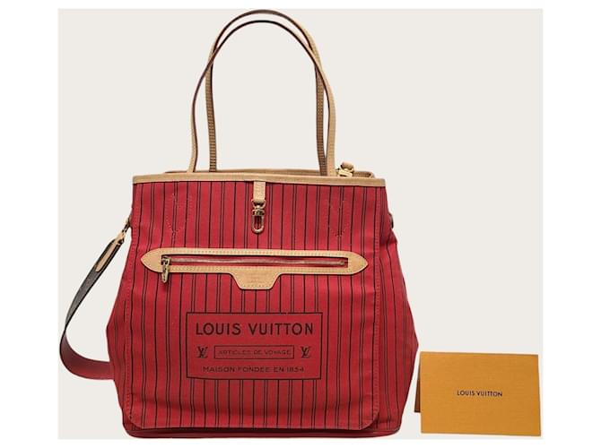 Louis Vuitton Neverfull MM Reversibile Monogramma Rivoltabile Rosso - vista 9