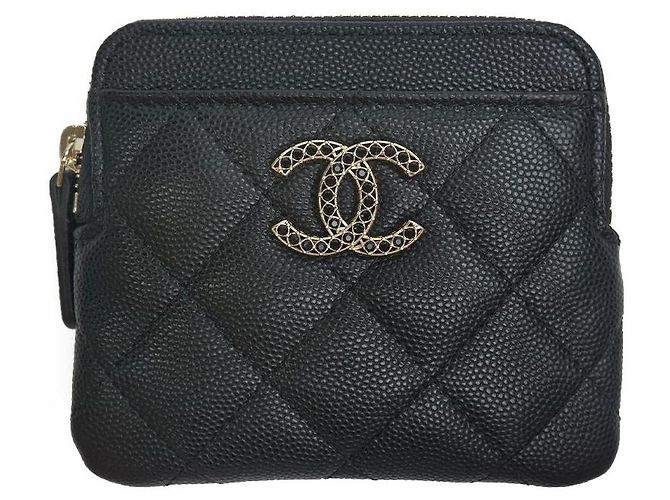 Chanel Set de Regalo Completo de Cartera de Monedas y Tarjetas GIRLY STRASS Negro - vista 2
