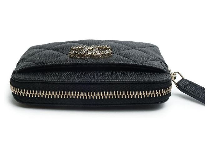 Chanel Set de Regalo Completo de Cartera de Monedas y Tarjetas GIRLY STRASS Negro - vista 4