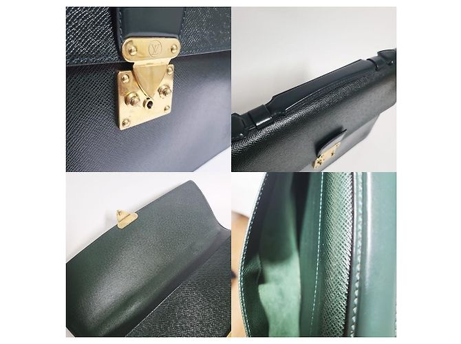 Louis Vuitton Valigetta Taiga Corad Green Verde - vista 5