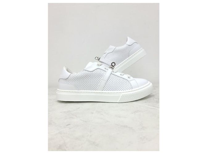 Hermès Sneakers White Silver Day Kelly Bianco - vista 3