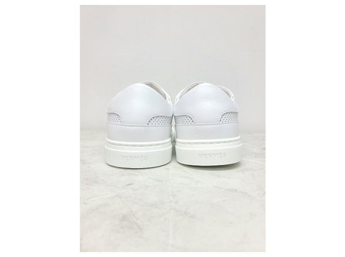 Hermès Sneakers White Silver Day Kelly Bianco - vista 5