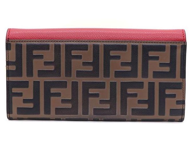Fendi WOC Mini Chain Wallet Crossbody Marrone - vista 3