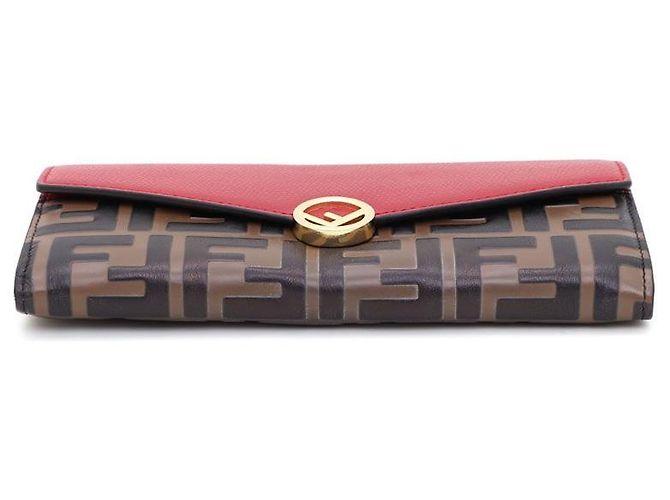 Fendi WOC Mini Chain Wallet Crossbody Marrone - vista 5