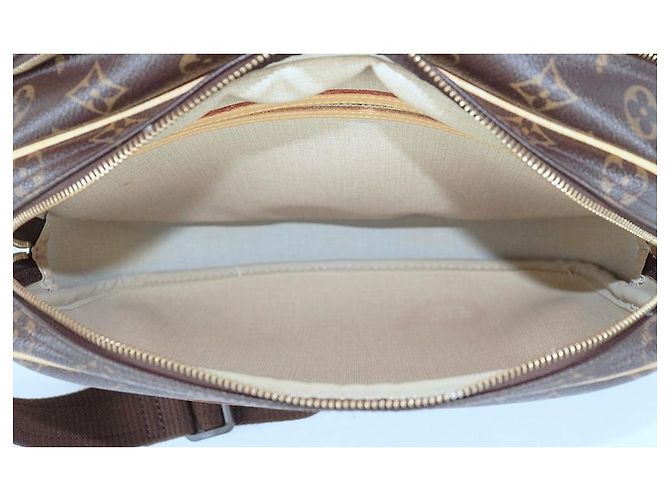 Louis Vuitton Borsa a tracolla Reporter PM in tela Monogram Multicolore - vista 18