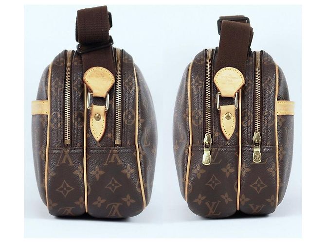 Louis Vuitton Borsa a tracolla Reporter PM in tela Monogram Multicolore - vista 3