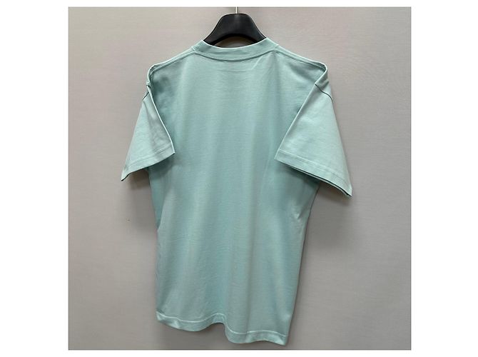 Balenciaga T-Shirt mit BB-Logo-Stickerei Blau - Ansicht 6