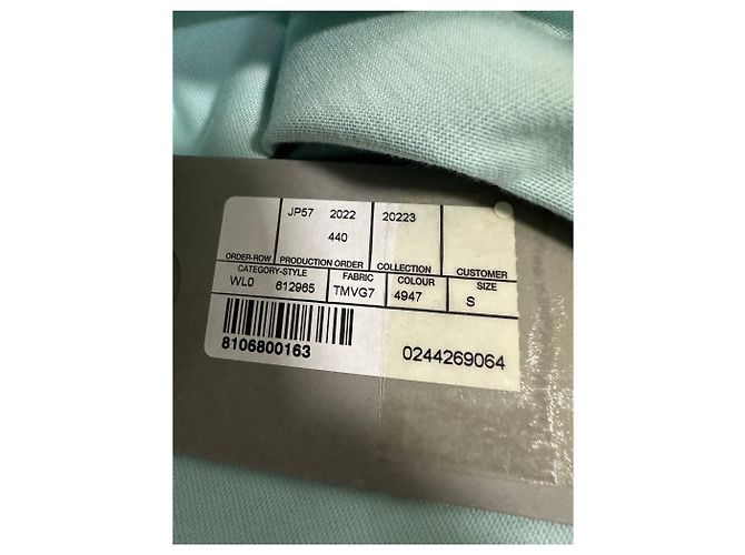 Balenciaga T-Shirt mit BB-Logo-Stickerei Blau - Ansicht 8