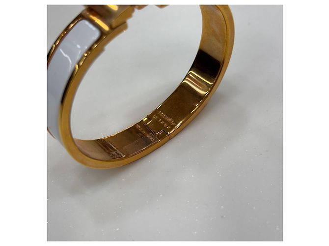 Hermès Click White Rose Gold PM Blanco - vista 6
