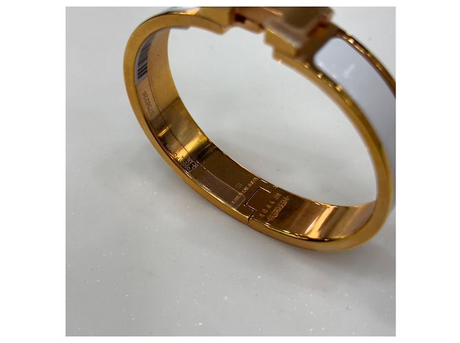 Hermès Click White Rose Gold PM Blanco - vista 7