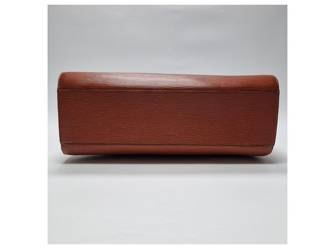 Louis Vuitton Sac Document Epi Sorbonne Mixte (Double Compartiment, Modèle Rare) Marron - vue 13