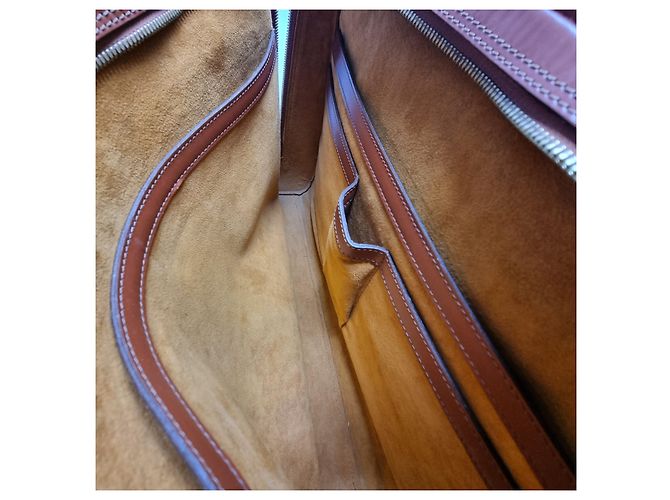 Louis Vuitton Sac Document Epi Sorbonne Mixte (Double Compartiment, Modèle Rare) Marron - vue 14