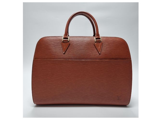 Louis Vuitton Sac Document Epi Sorbonne Mixte (Double Compartiment, Modèle Rare) Marron - vue 2