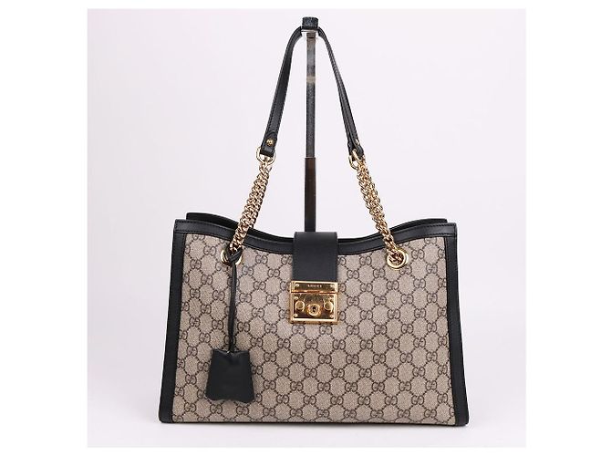 Gucci Canvas Padlock Medium Chain Bag Schwarz - Ansicht 2