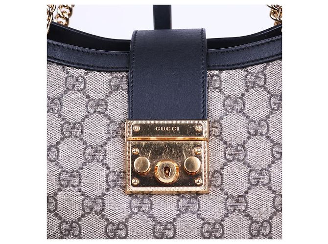 Gucci Canvas Padlock Medium Chain Bag Schwarz - Ansicht 3
