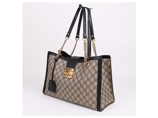 Gucci Canvas Padlock Medium Chain Bag Schwarz - Ansicht 4