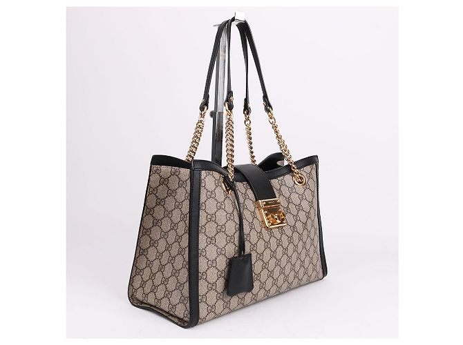Gucci Canvas Padlock Medium Chain Bag Schwarz - Ansicht 5