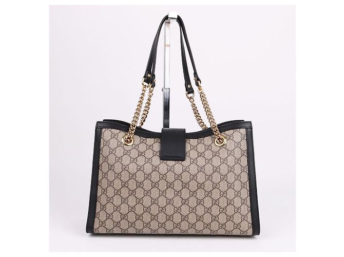 Gucci Canvas Padlock Medium Chain Bag Schwarz - Ansicht 6