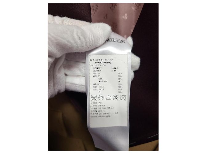 Gucci Vintage Wollmantel Stitch Craft Braun - Ansicht 5