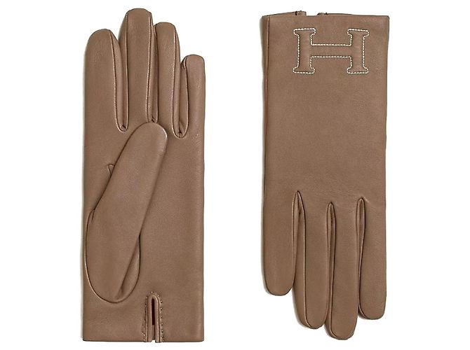 Hermès Guanti Bastille Marrone - vista 4