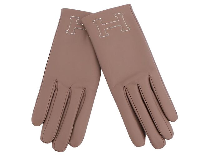 Hermès Guanti Bastille Marrone - vista 6