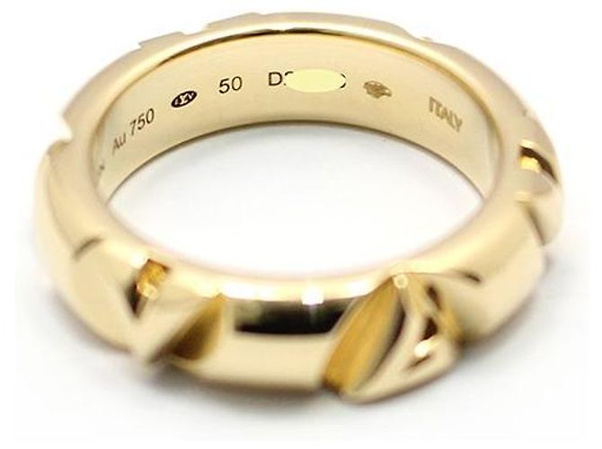 Louis Vuitton Anello LV Bolt in oro giallo - vista 3