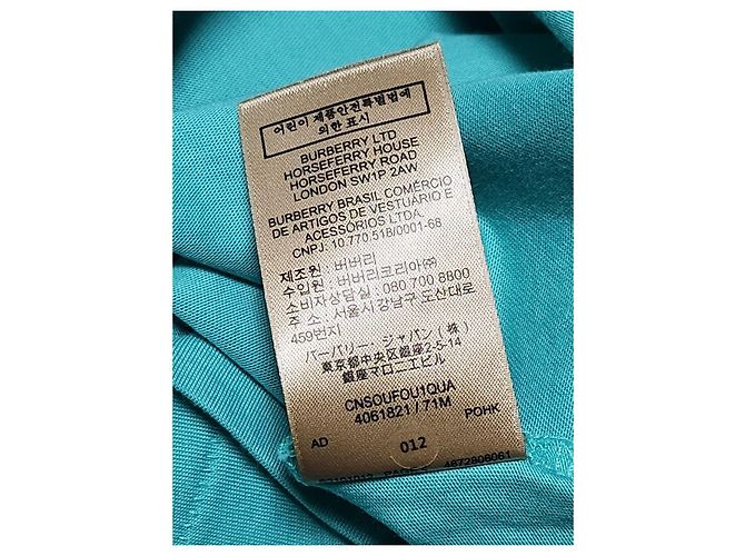 Burberry T-shirt a maniche corte con ricamo Archive Blu - vista 4
