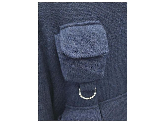 Prada Wool Shetland Jumper Round Neck Silvery - view 3