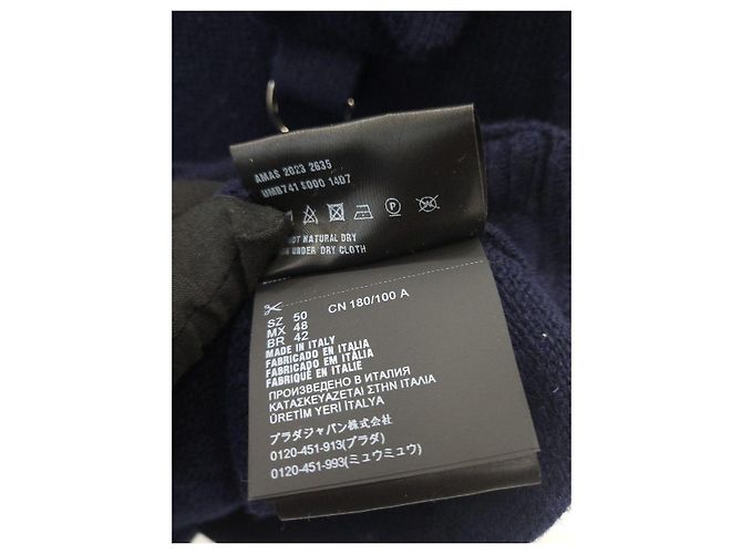 Prada Wool Shetland Jumper Round Neck Silvery - view 7