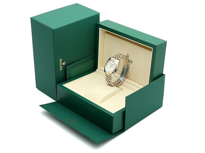 Rolex Orologio Combinato Datejust da Uomo con Quadrante in Madreperla MOP e Diamanti Bianco - vista 25