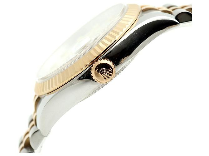 Rolex Orologio Combinato Datejust da Uomo con Quadrante in Madreperla MOP e Diamanti Bianco - vista 9