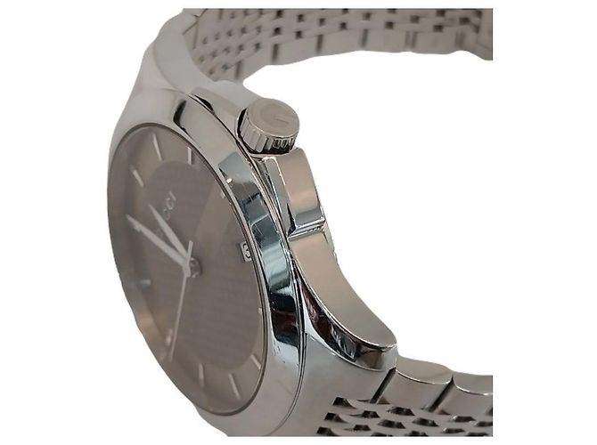 Gucci Orologio G-Timeless in acciaio argento e marrone da uomo - vista 3