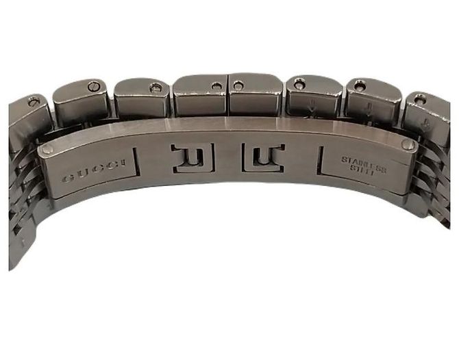 Gucci Orologio G-Timeless in acciaio argento e marrone da uomo - vista 6