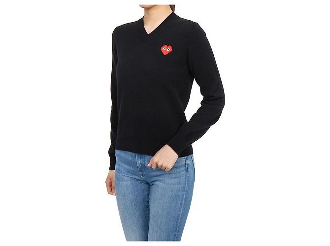 Comme Des Garcons Patch de malha Invader Pixel para mulheres AZ Azul - vista 4