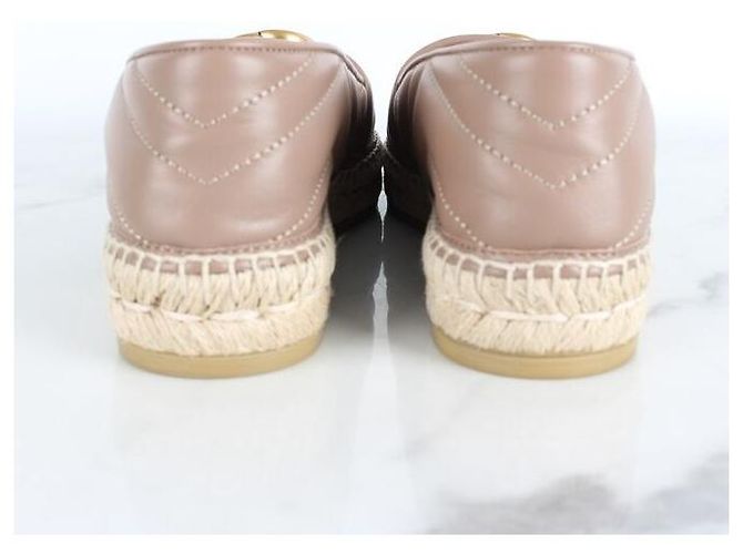 Gucci Espadrilles in pelle slip-on rosa - vista 4