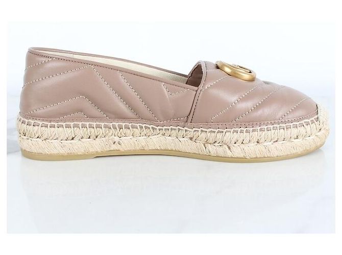 Gucci Espadrilles in pelle slip-on rosa - vista 6