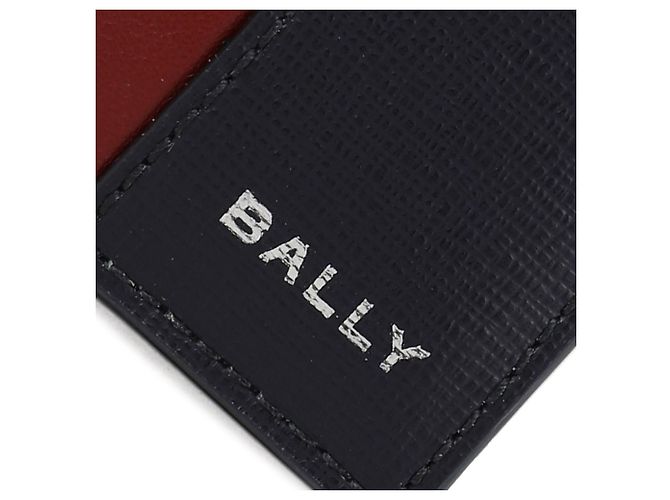 Bally Leather Card Wallet Blue - view 9