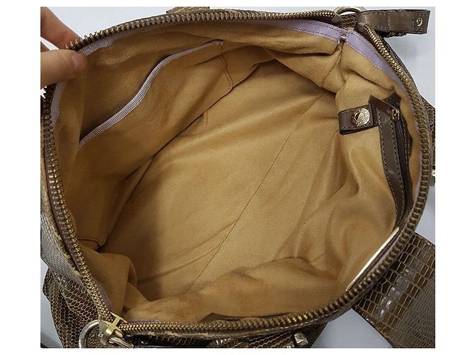 Jimmy Choo Große Tote Schultertasche Braun - Ansicht 8