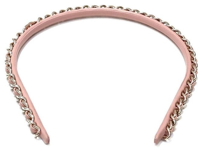Chanel Tiara de corrente com logo Rosa - vista 2