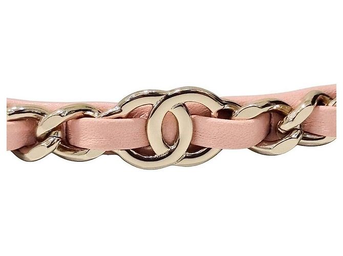 Chanel Tiara de corrente com logo Rosa - vista 3