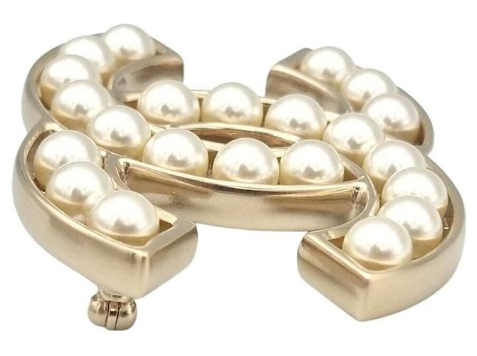 Chanel Logo Perlenbrosche Mehrfarben - Ansicht 3